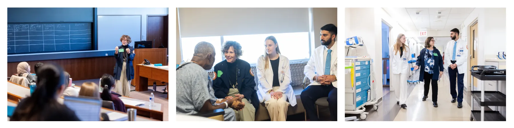 Loyola Stritch students meeting with LUHS Chaplains during Chaplain Mentor.