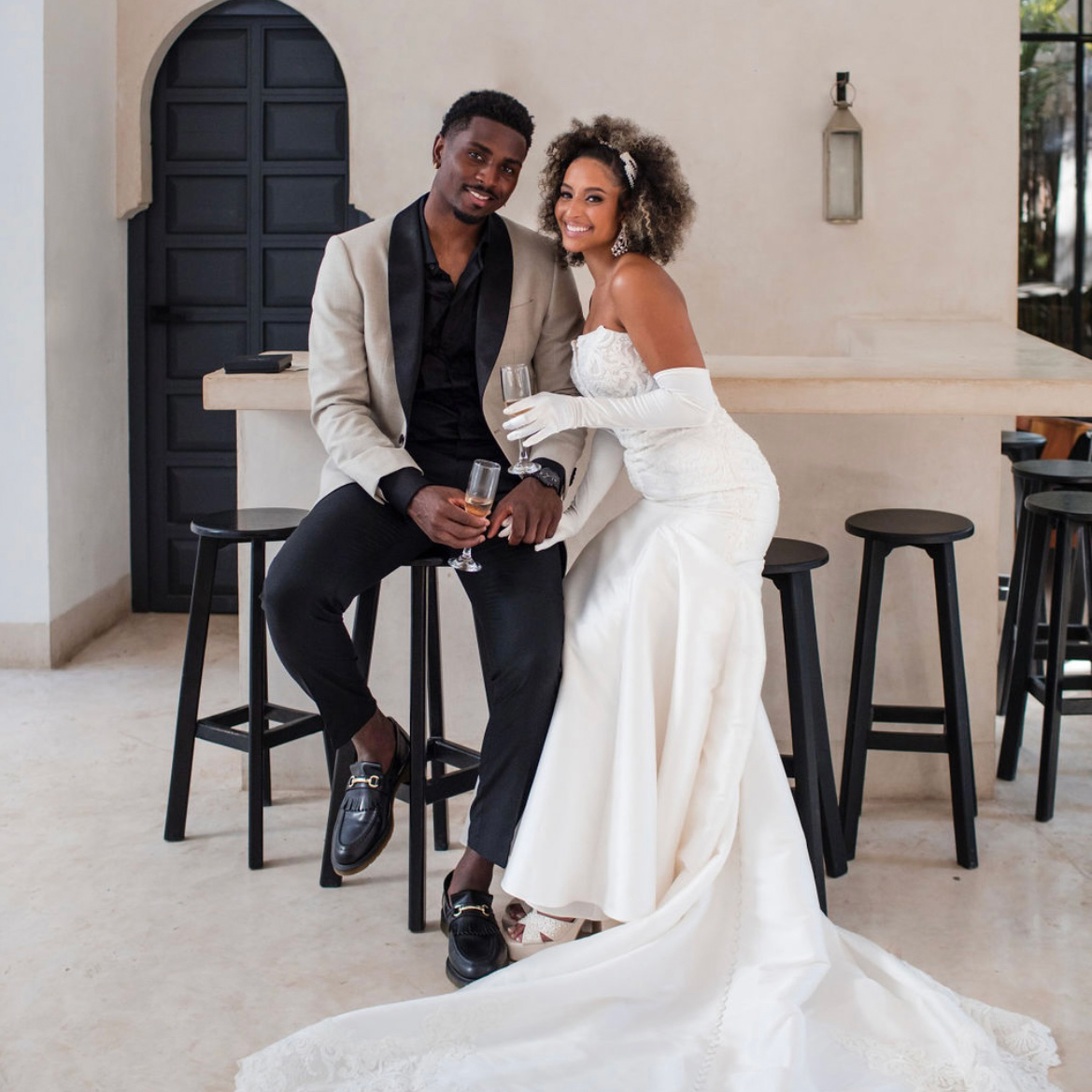 Wedding photo of Loyola alumni Donte and Brady Ingram Wedding photo of Loyola alumni Donte and Brady Ingram