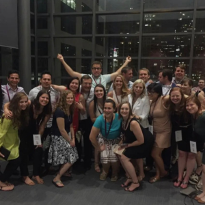 Alumni from the Class of 2006 socialize at a reunion event