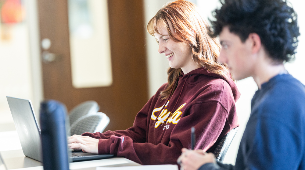 Students in the classroom.