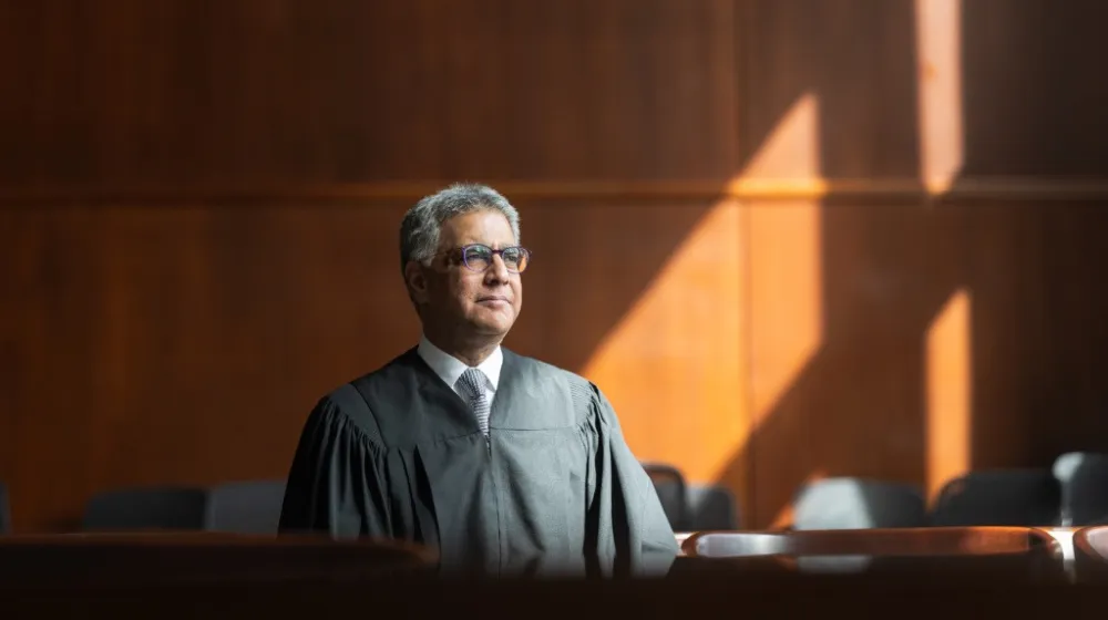 Supreme Court Justice Sanjay Tailor (JD ‘91) was sworn in as the court’s newest member on Jan. 30.