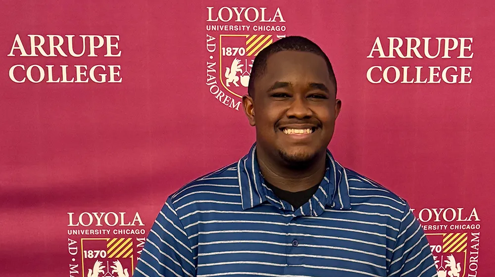 Arrupe College student Aaron Powell