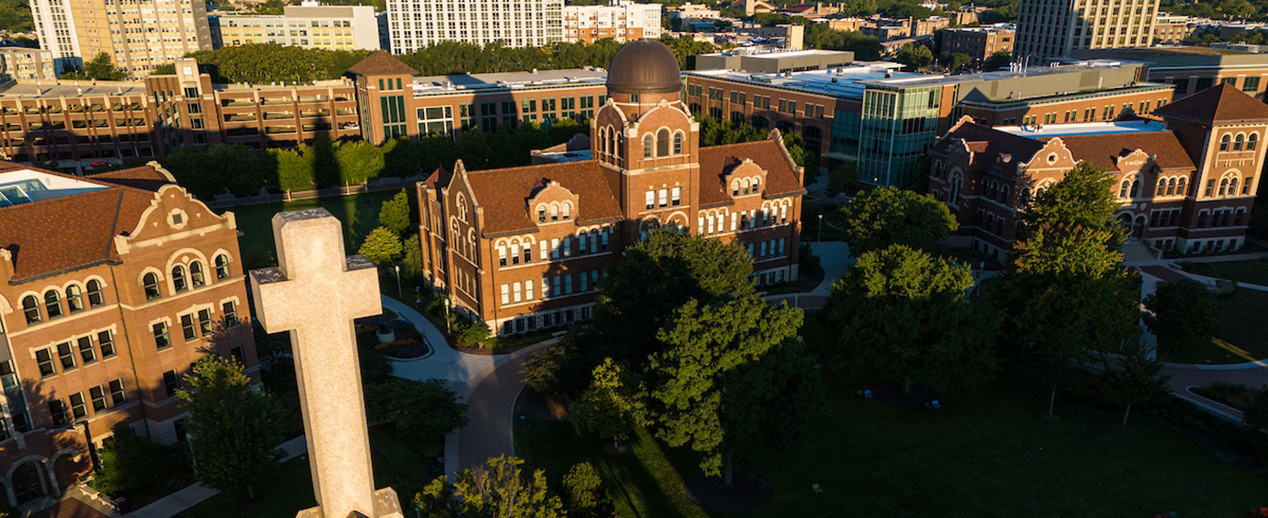 Aerial Shot of Lake Shore Campus 