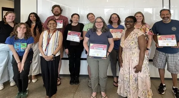 People standing together and smiling