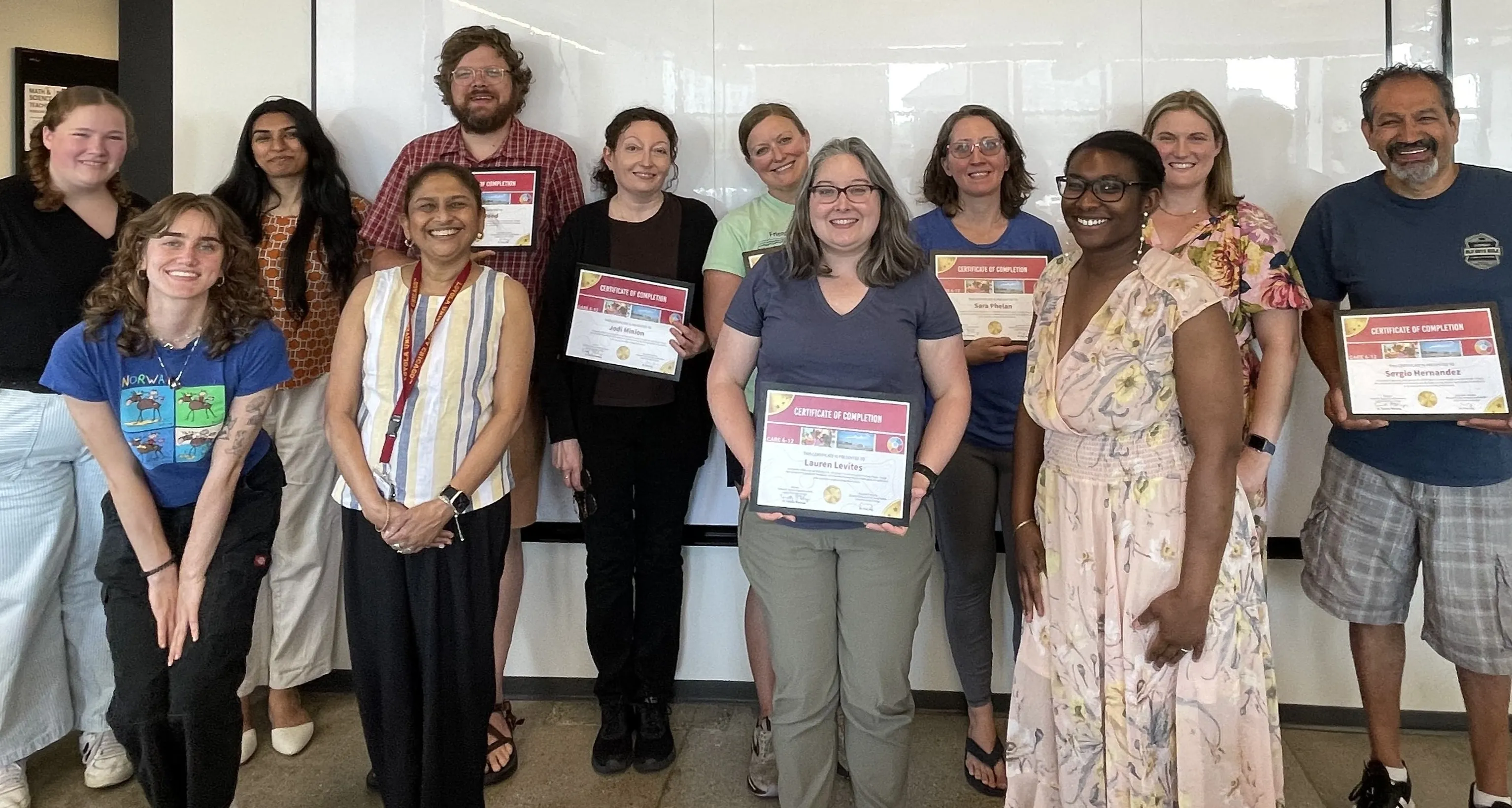 People standing together and smiling
