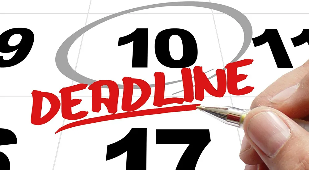 Image of a Deadline date