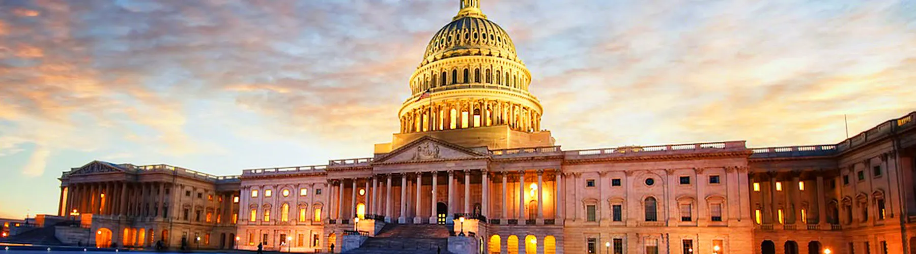 U.S Capitol Building during a Sunset