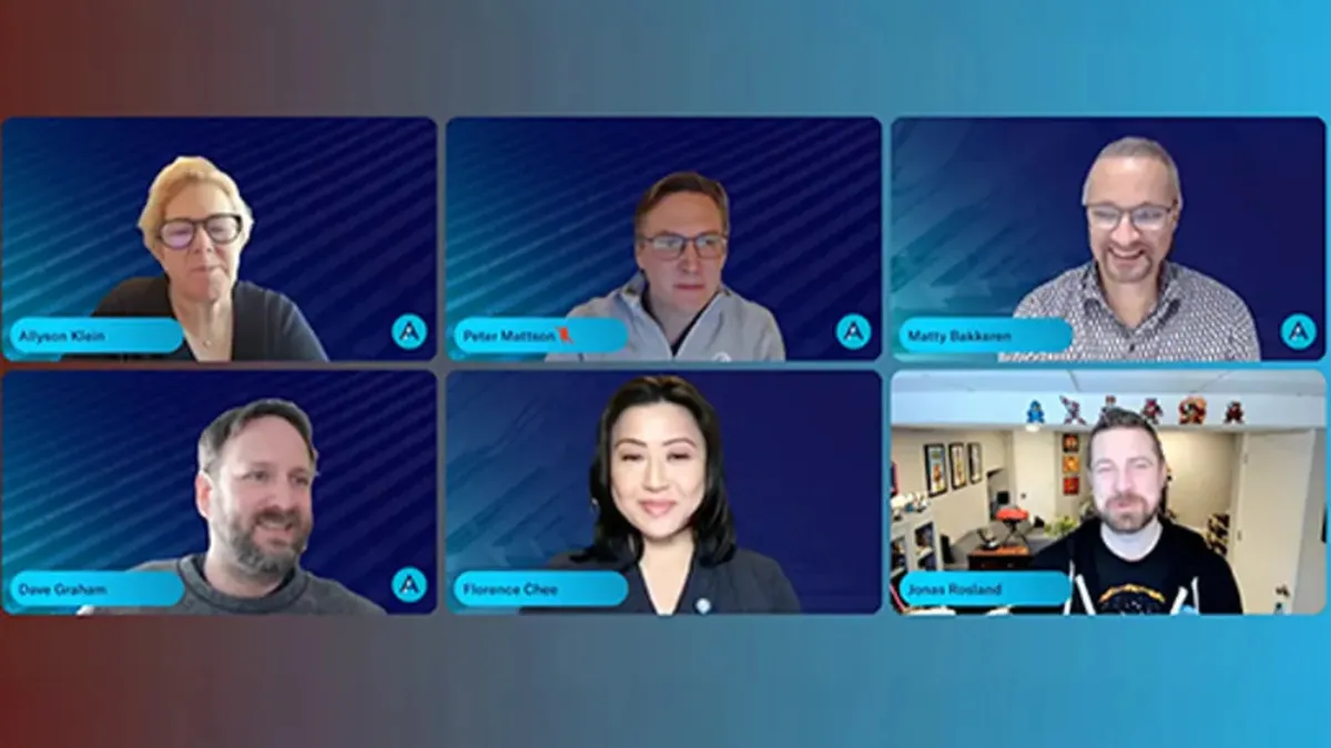 Screenshot of Dr. Chee with other participants during the Tech Arena podcast