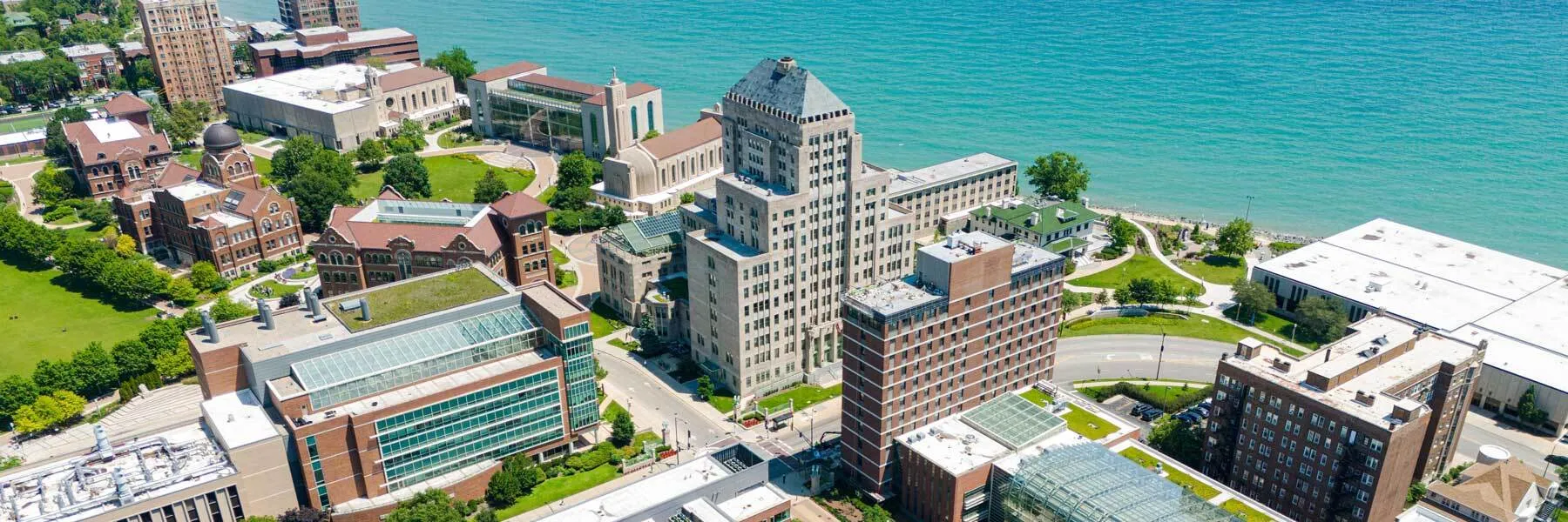 Buildings on Lake Shore Campus