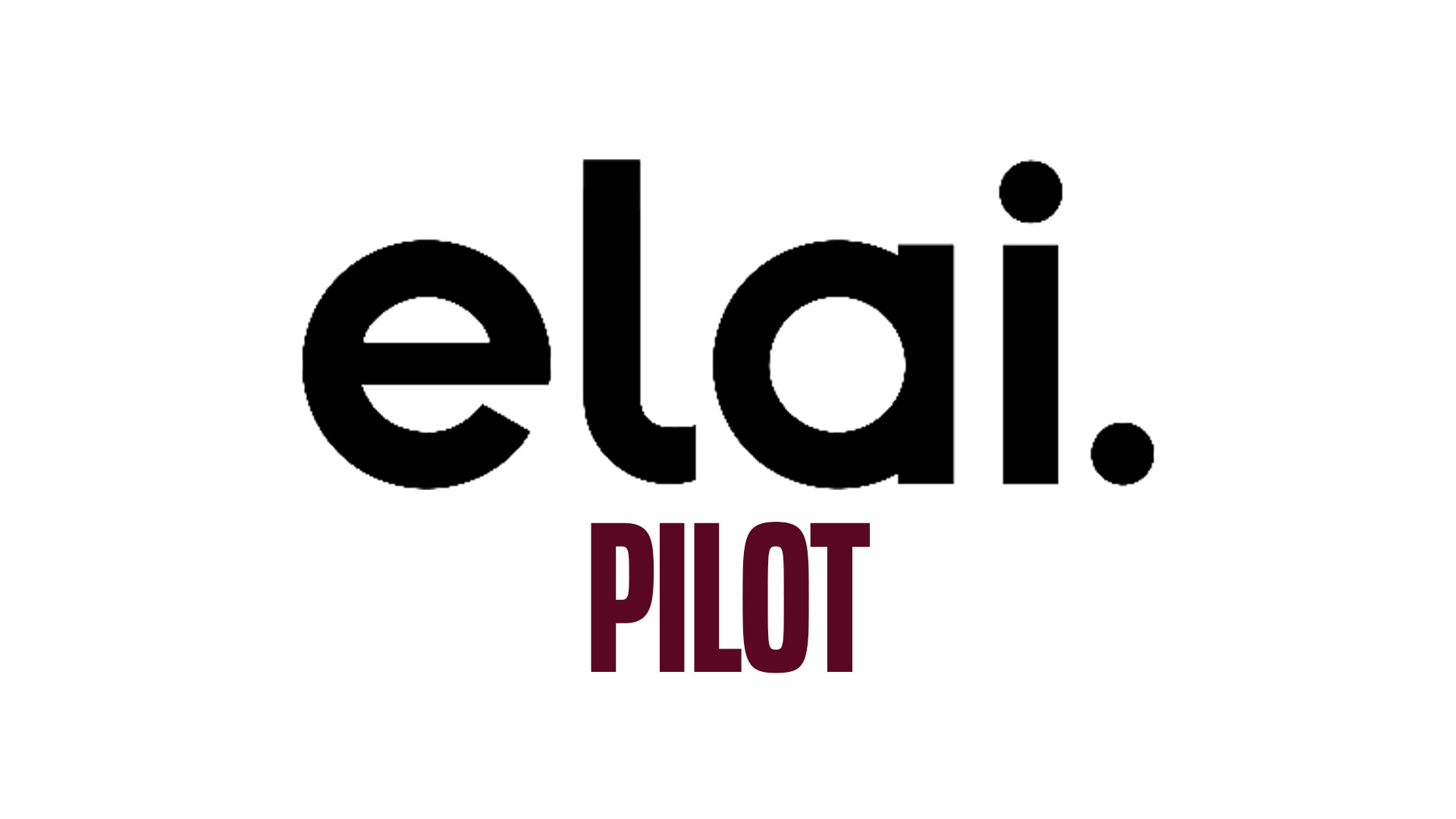 Elai Pilot logo with “elai.” in black and “PILOT” in maroon text