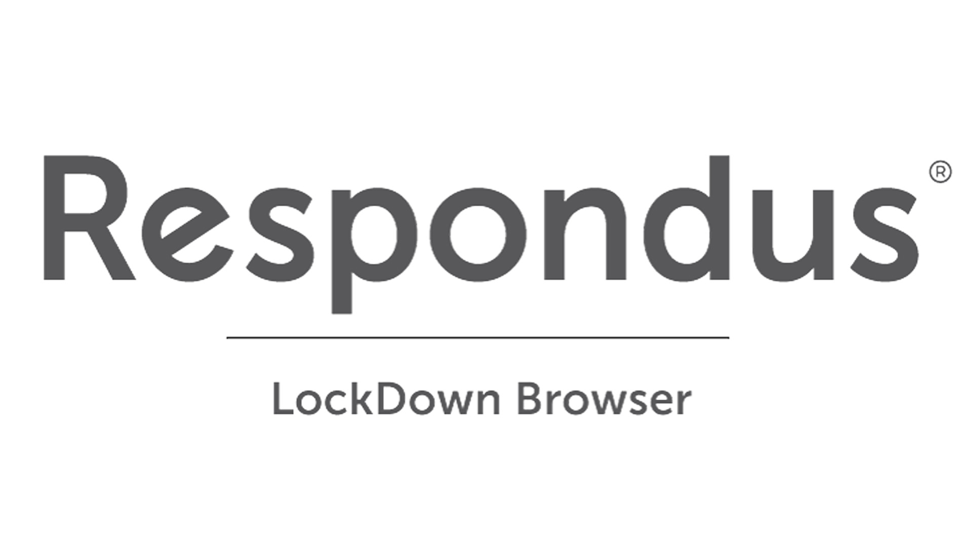 Respondus LockDown Browser logo in gray text on a white background