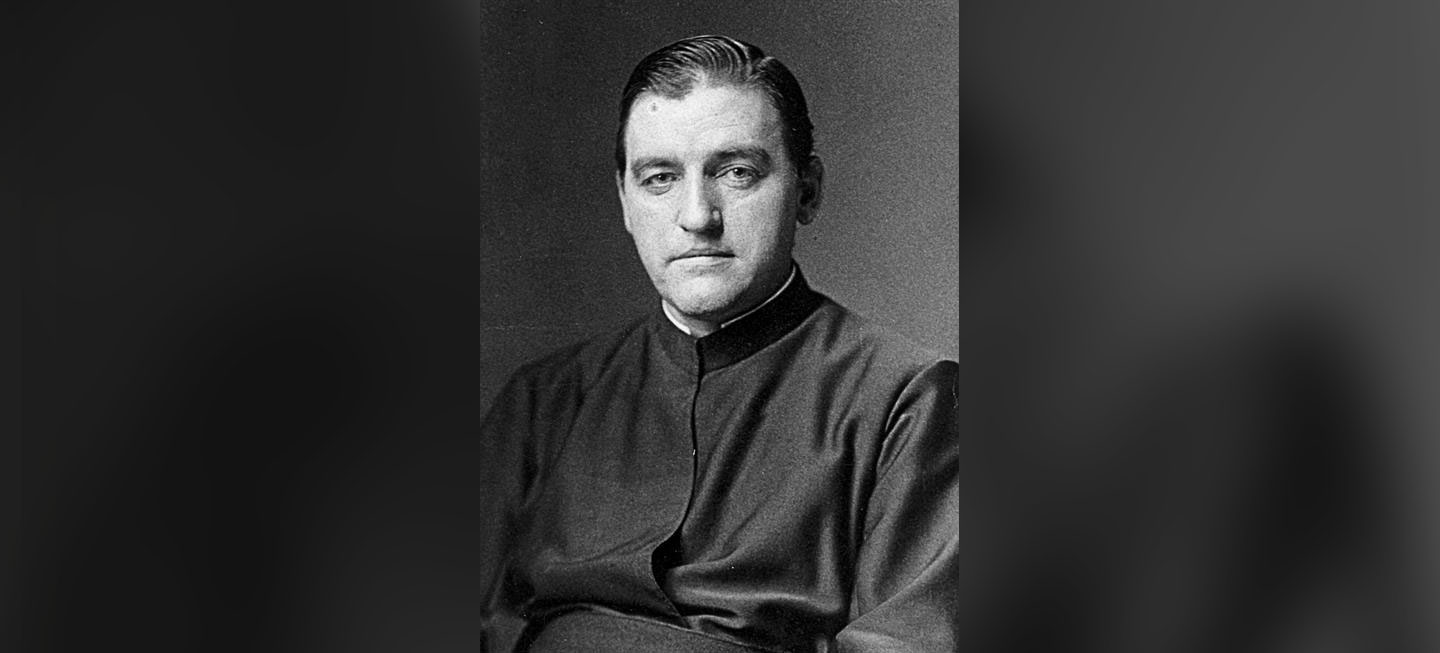 Black and white image of Fr. Henry J. Dumbach, S.J. (1862-1909).