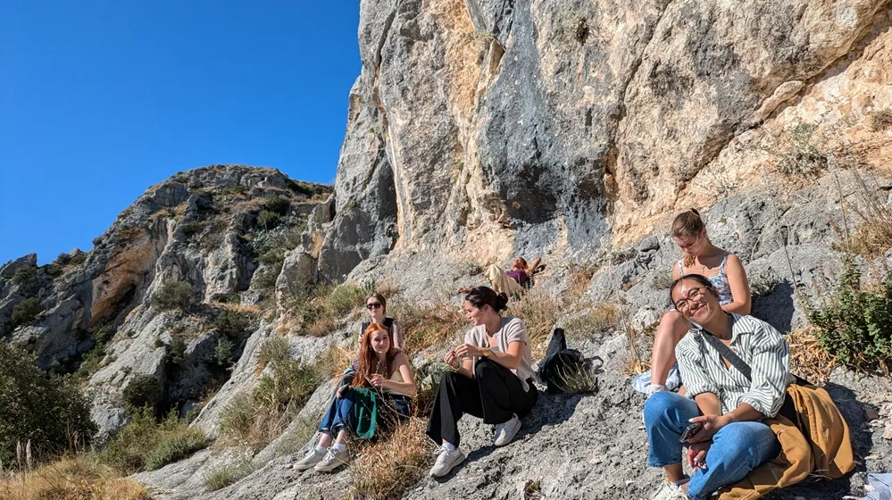 Students relax in the Puglia sun
