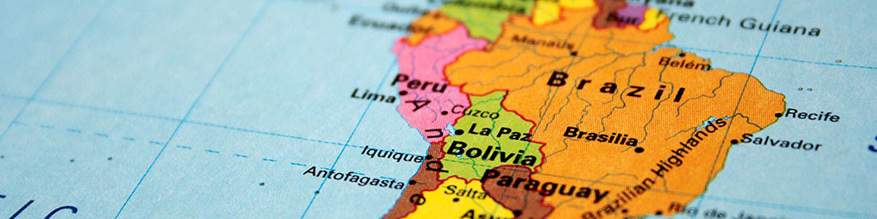 Map of South America