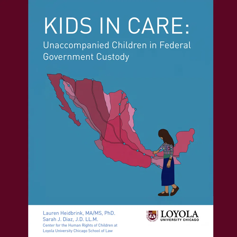 The cover of CHRC's Kids in Cages report