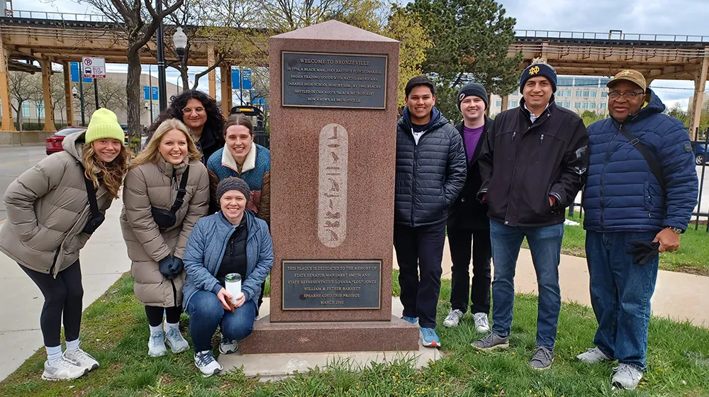 Education Law students on a Bronzeville Tour