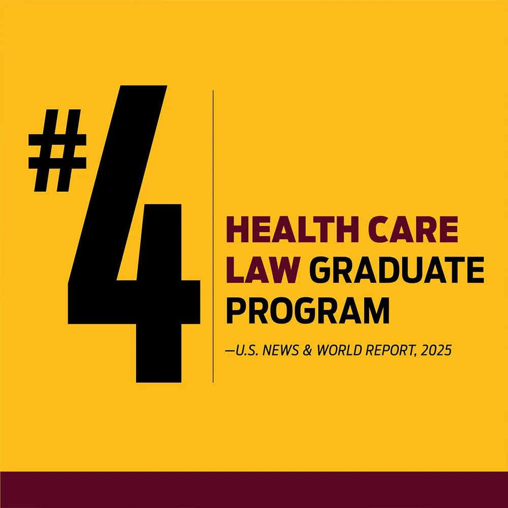 #4 in health care law graduate program in the nation