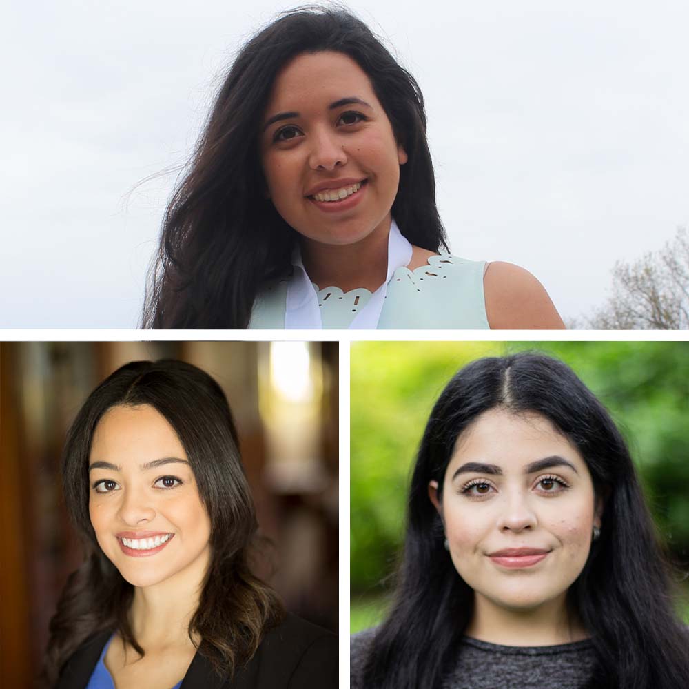 Maria Ortega Castro, Vanessa Aceves, and Katia Cortes lead the Castillo Scholars program