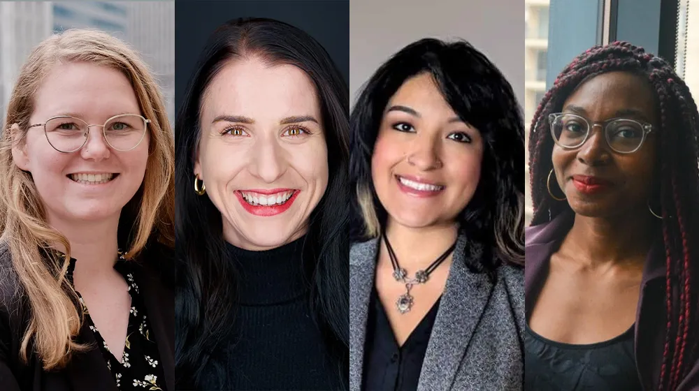 Sharon Kirchner, Elizabeth Martinez, Lindsay Nicholas, and Dede Benissan