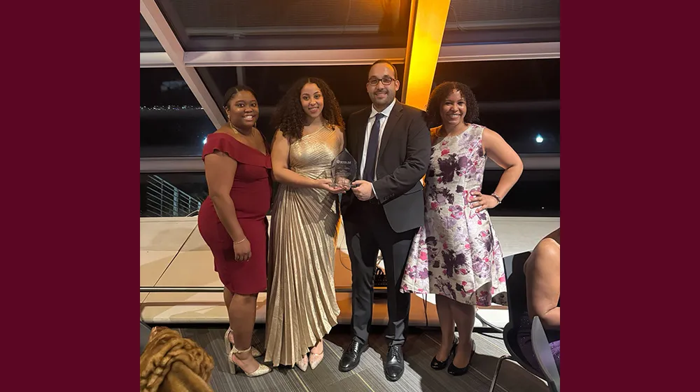 BLSA's 2024-2025 Thurgood Marshall Moot Court Team after winning the Midwest Regional Competition.