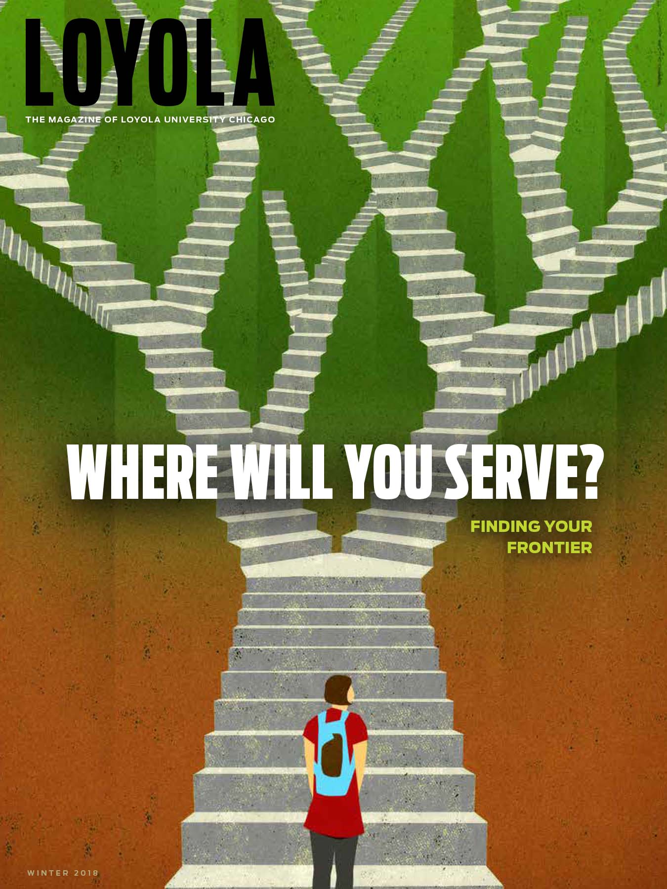 Loyola Magazine Winter 2018 Cover