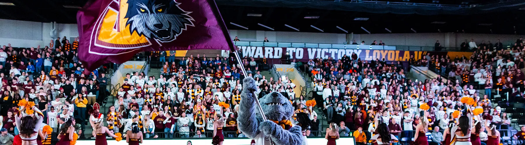 Nothing gets your school spirit pumping like cheering on your favorite team. Loyola athletes compete in 15 sports as part of the NCAA Division 1 Atlantic 10 Conference, giving you plenty of chances to root for the mighty Ramblers.