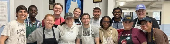 Students serving at Soup Kitchen at St. Thomas of Canterbury Students serving at Soup Kitchen at St. Thomas of Canterbury