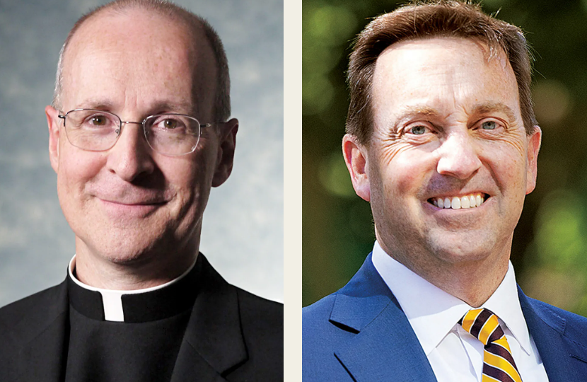 Fr. James Martin and President Mark Reed Fr. James Martin and President Mark Reed