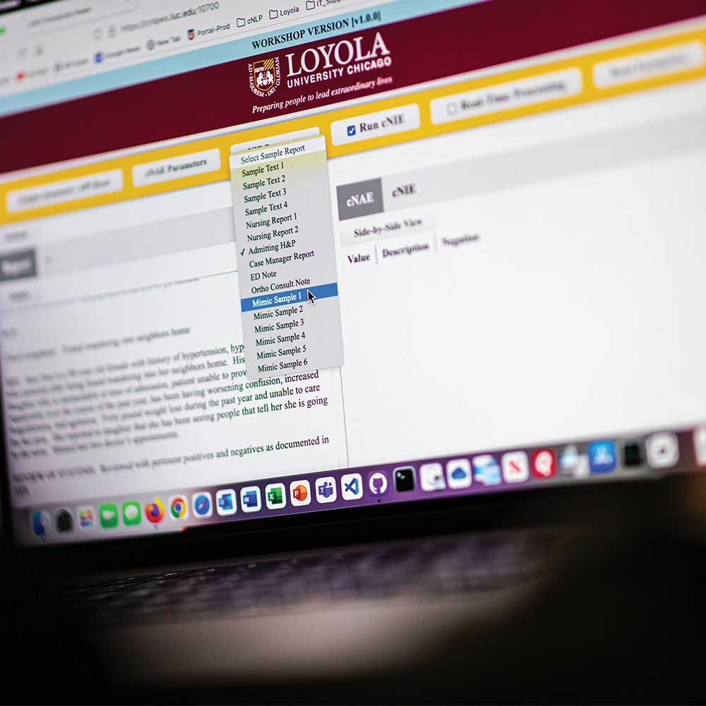 A laptop displaying a website with a data set and filters being applied in a dropdown menu