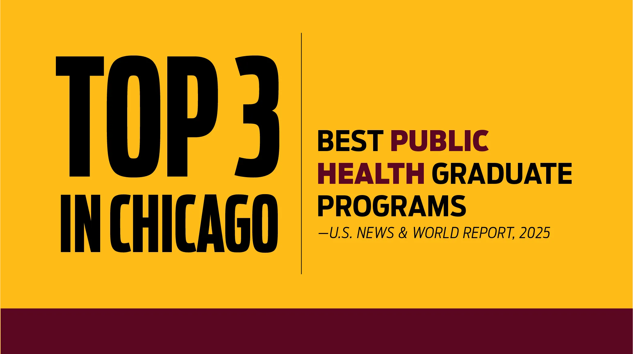 Top 3 in Chicago for Public Health Graduate Programs