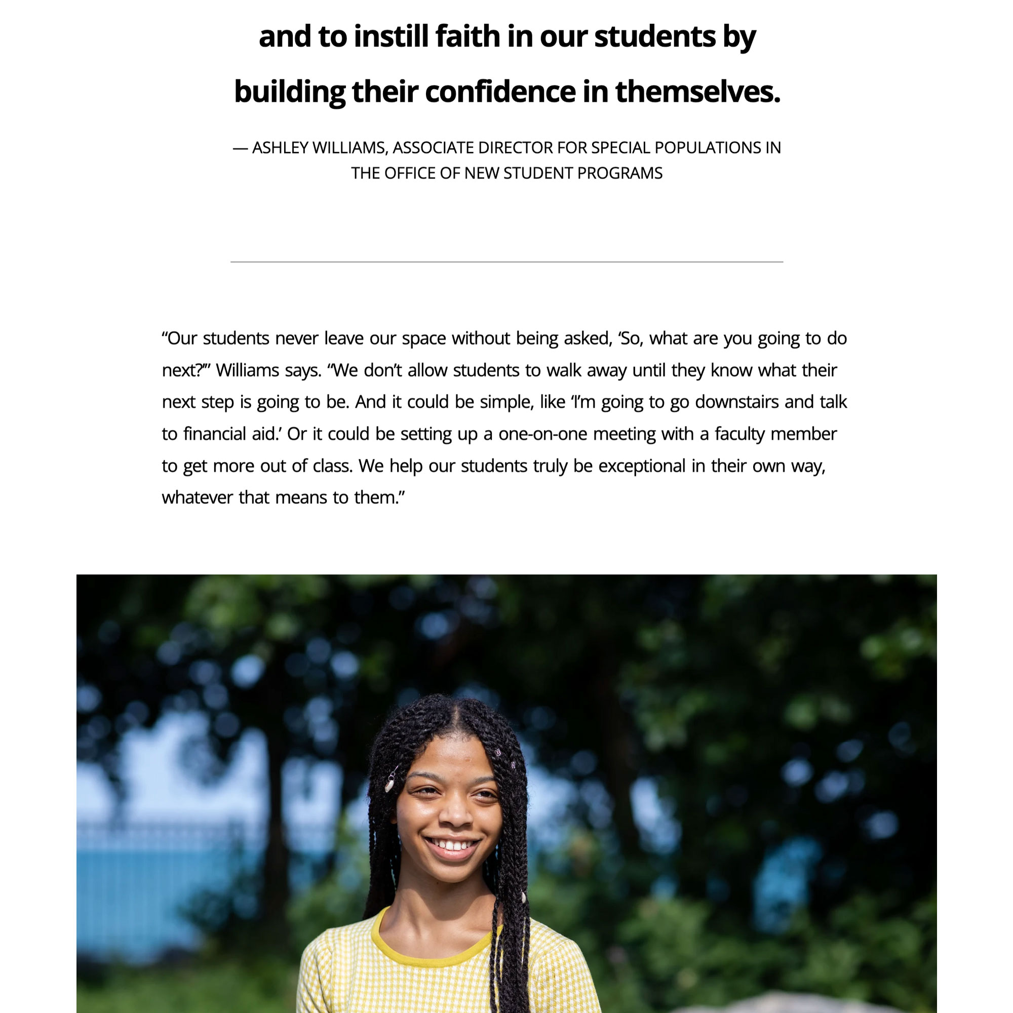 A section of an elevated site