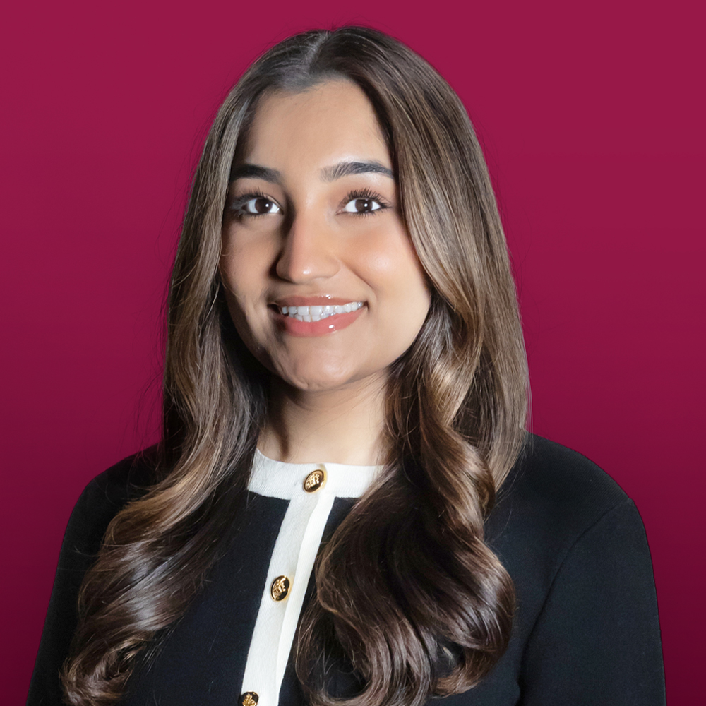 2026 President’s Medallion winner Falak Choudry, Parkinson School of Health Science and Public Health