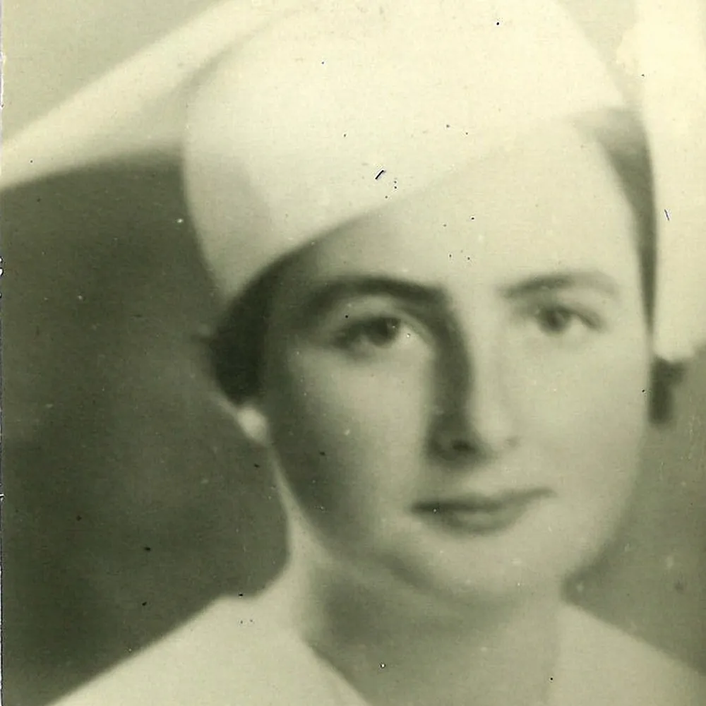 A portrait of Sister Jean on the day of her graduation.