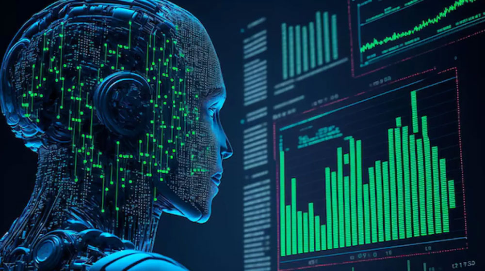 AI looking at financial stats
