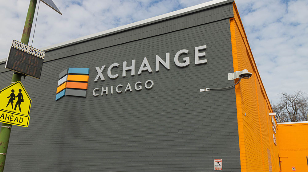 Exterior of Xchange Chicago