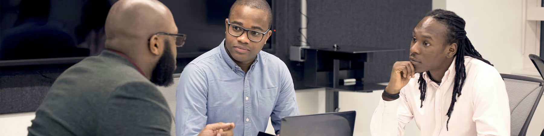 Change management - men meeting in conference room