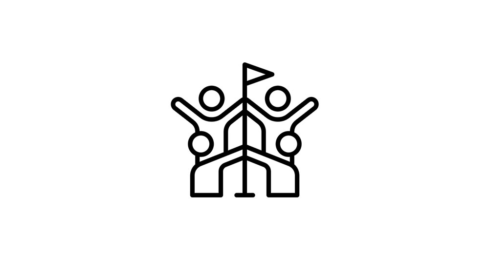 Retreat flag icon