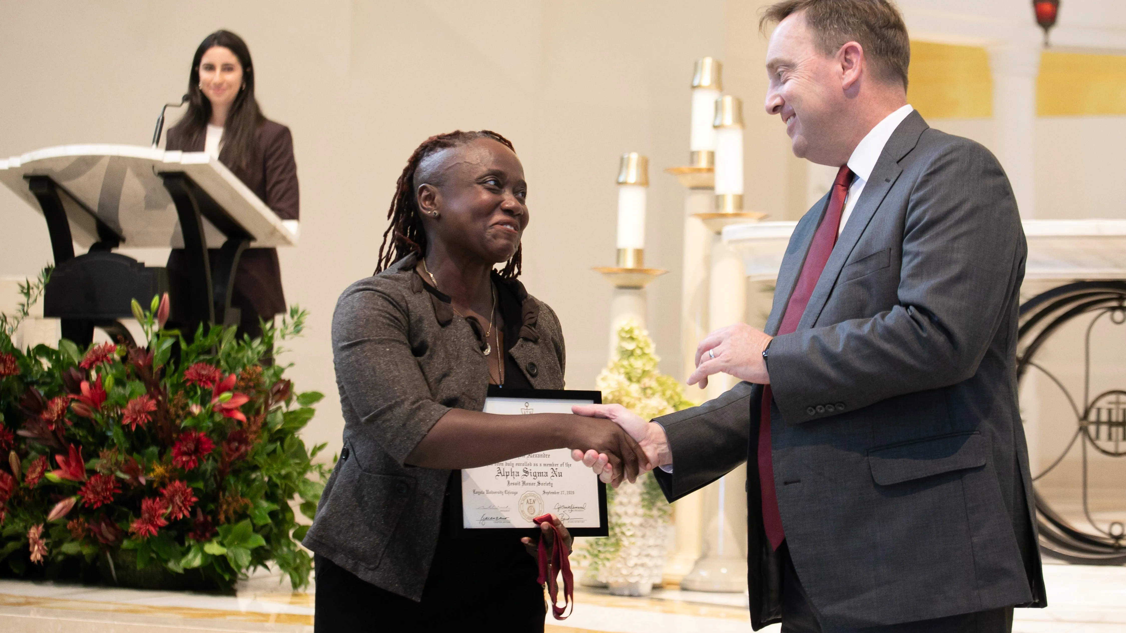 Student inductees as ASN Induction Ceremony