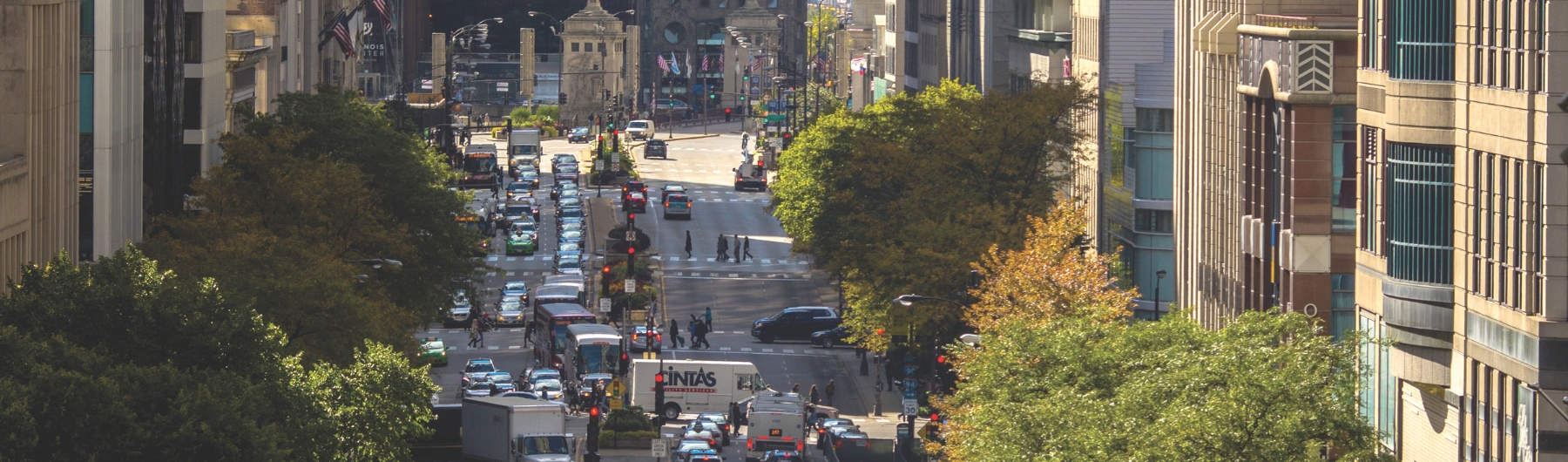 Downtown Chicago traffic