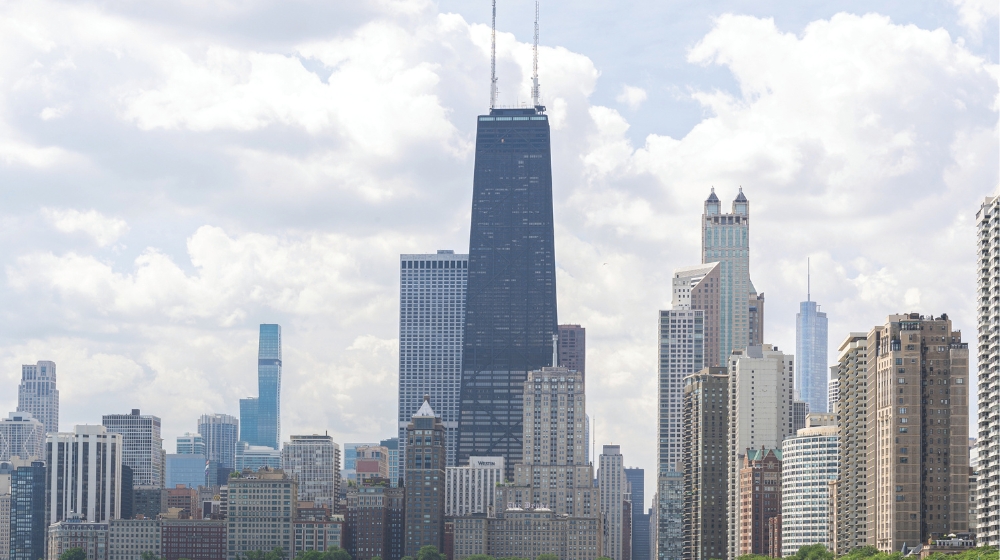 Chicago summer skyline