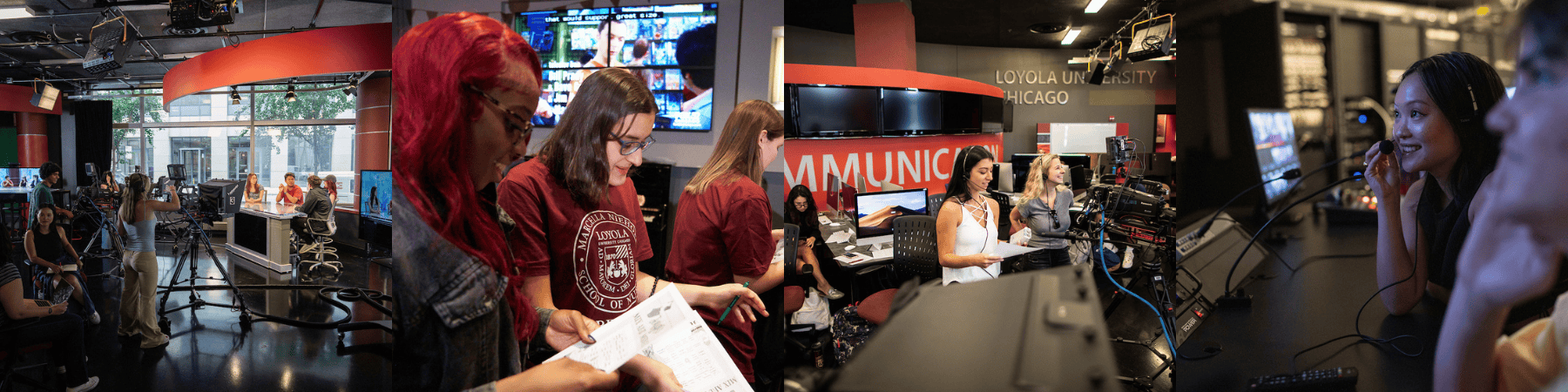 Студенты Лойолы в Школе коммуникаций
