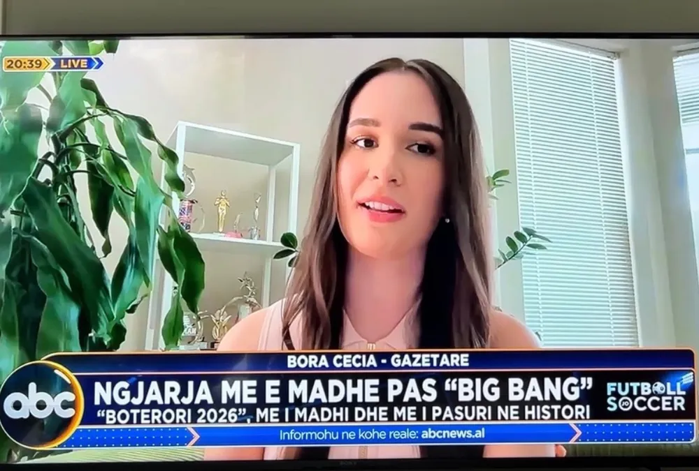 Loyola Chicago alumna Bora Cecia reporting live on ABC Albania Loyola Chicago alumna Bora Cecia reporting live on ABC Albania