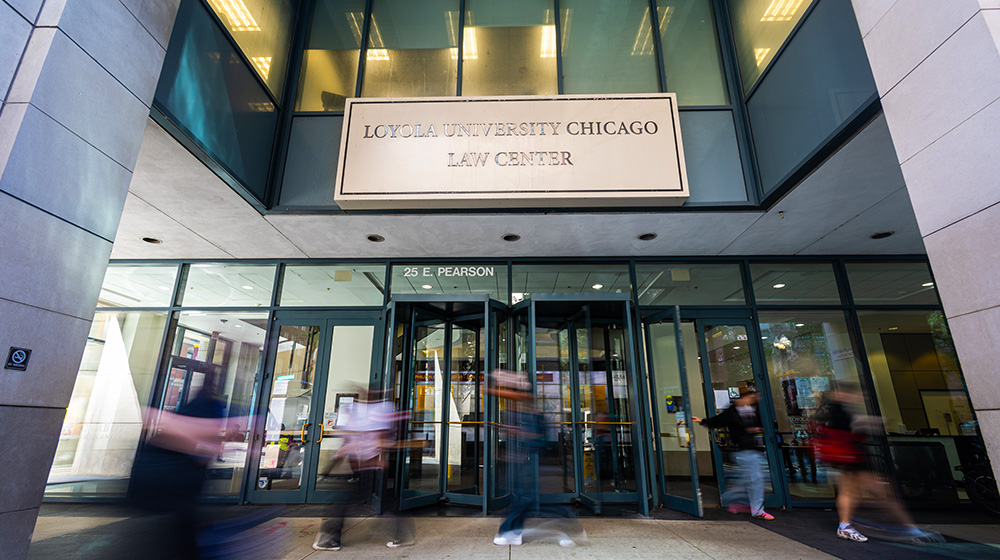 Front Entrance of The Corboy Law Center