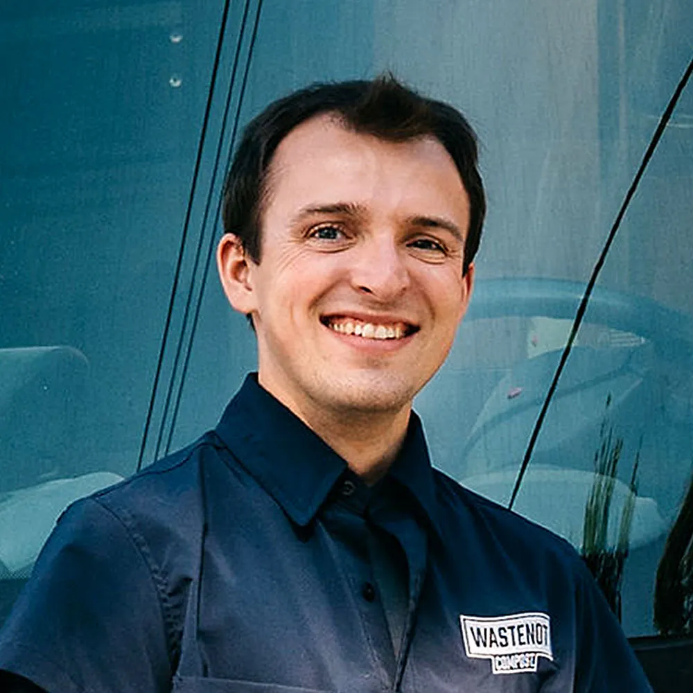 Loyola Alum, Liam Donnelly, founder and CEO of WasteNot Compost