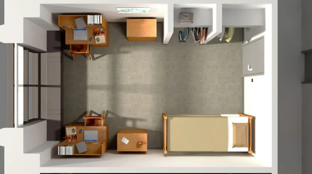 Traditional room layout