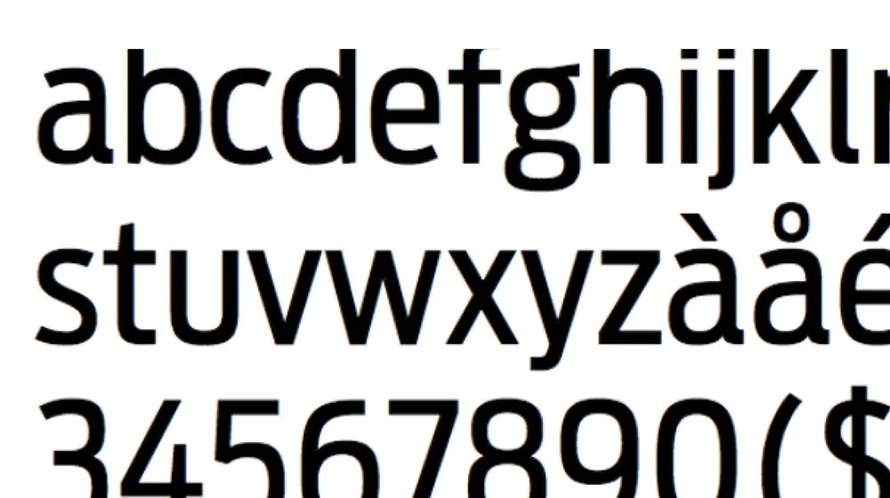 Three lines of text; the alphabet and numbers; to represent Loyola University Chicago's brand fonts.