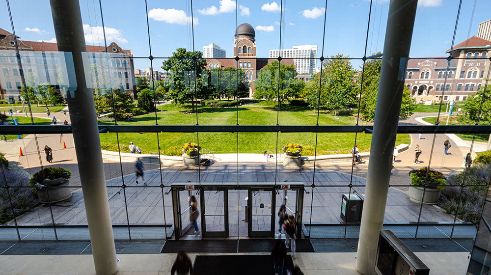 Photo of the Information Commons Building Photo of the Information Commons Building