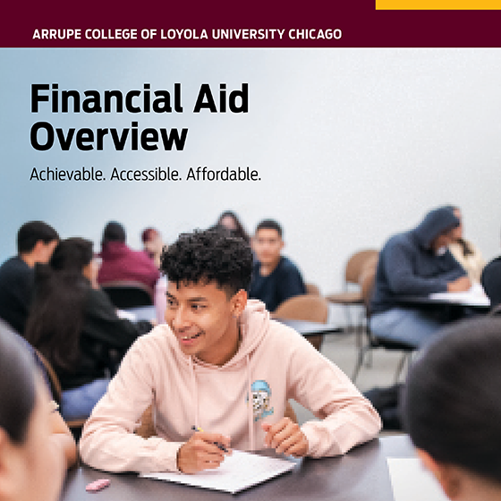Image of financial aid brochure - English