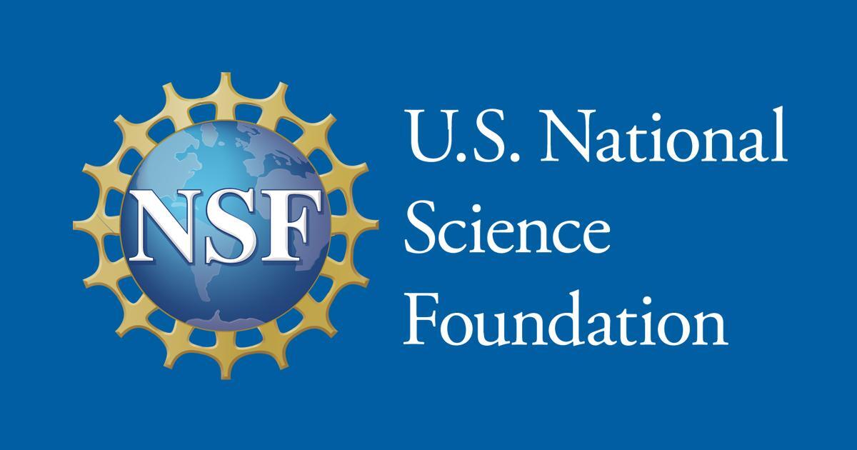 U.S. National Science Foundation logo with globe and gold gear