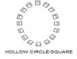 Image of chairs being set up in a circle with the center being hollow